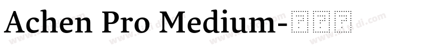 Achen Pro Medium字体转换 Achen Pro Medium字体转换